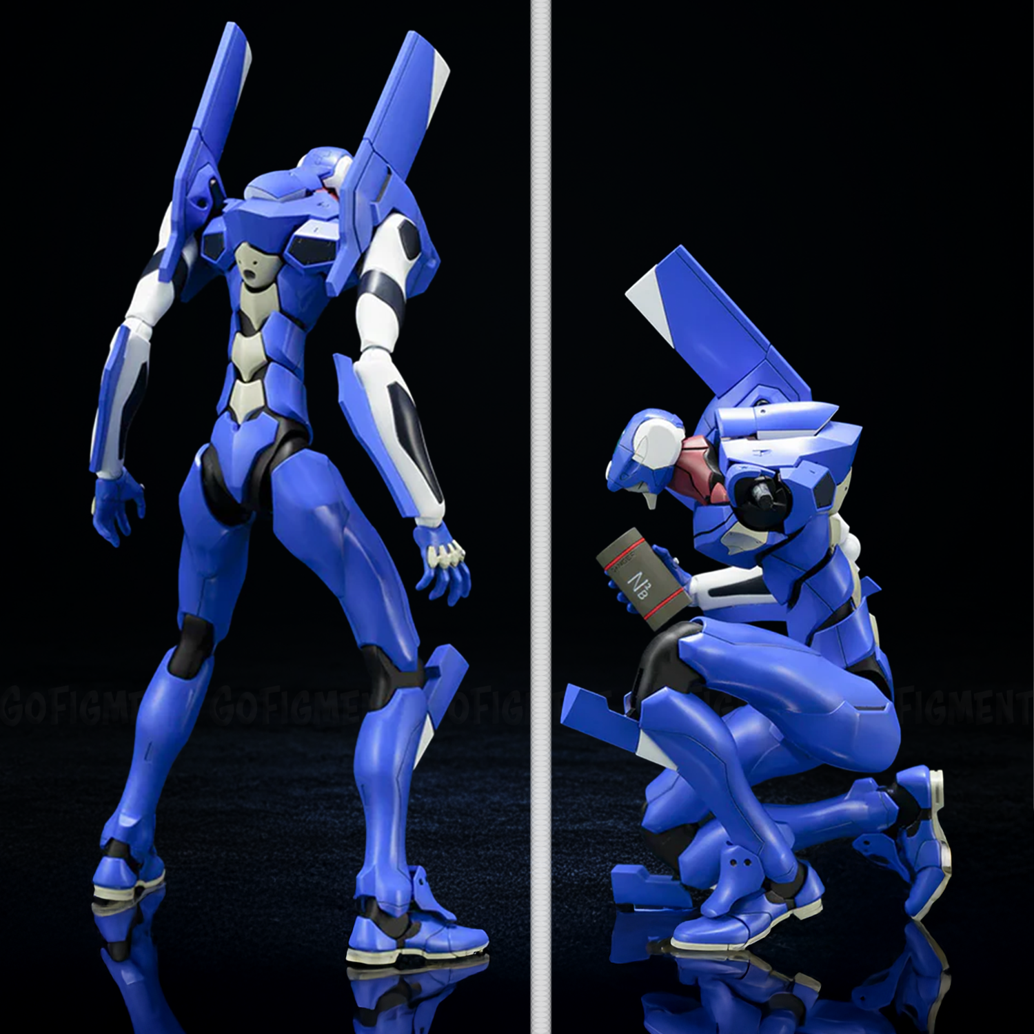 Neon Genesis Evangelion EVA-00 PROTO TYPE TV Version Plastic Model Kit from Kotobukiya by Blokees, new in box figure showing two poses