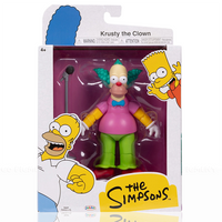 Krusty with Microphone Wave 2 Action Figure The Simpsons 5in Scale by Jakks Pacific in original packaging