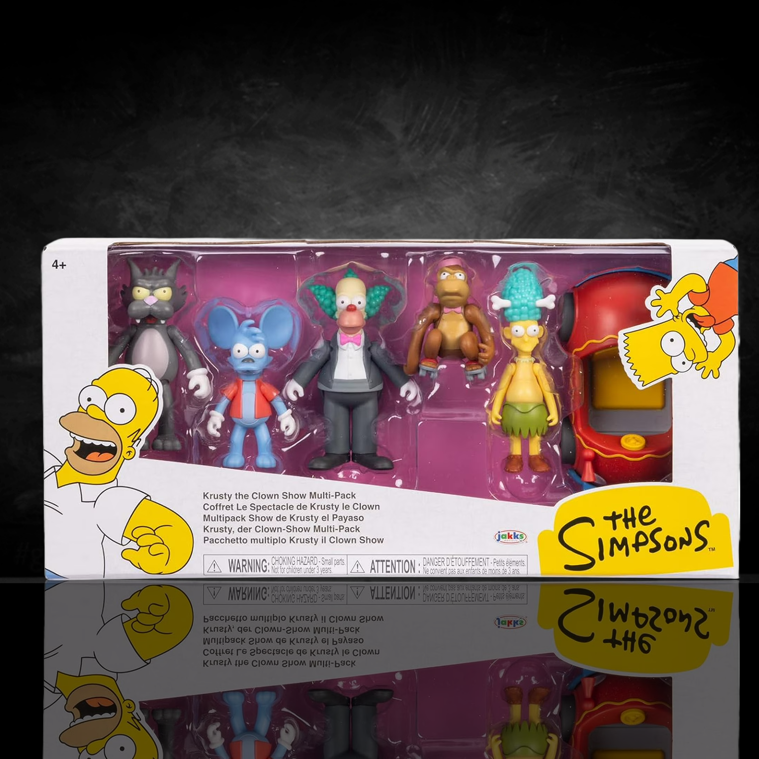 The Simpsons Krusty the Clown Show 2.5-Inch Action Figure Multipack by Jakks Pacific featuring collectible characters from the series