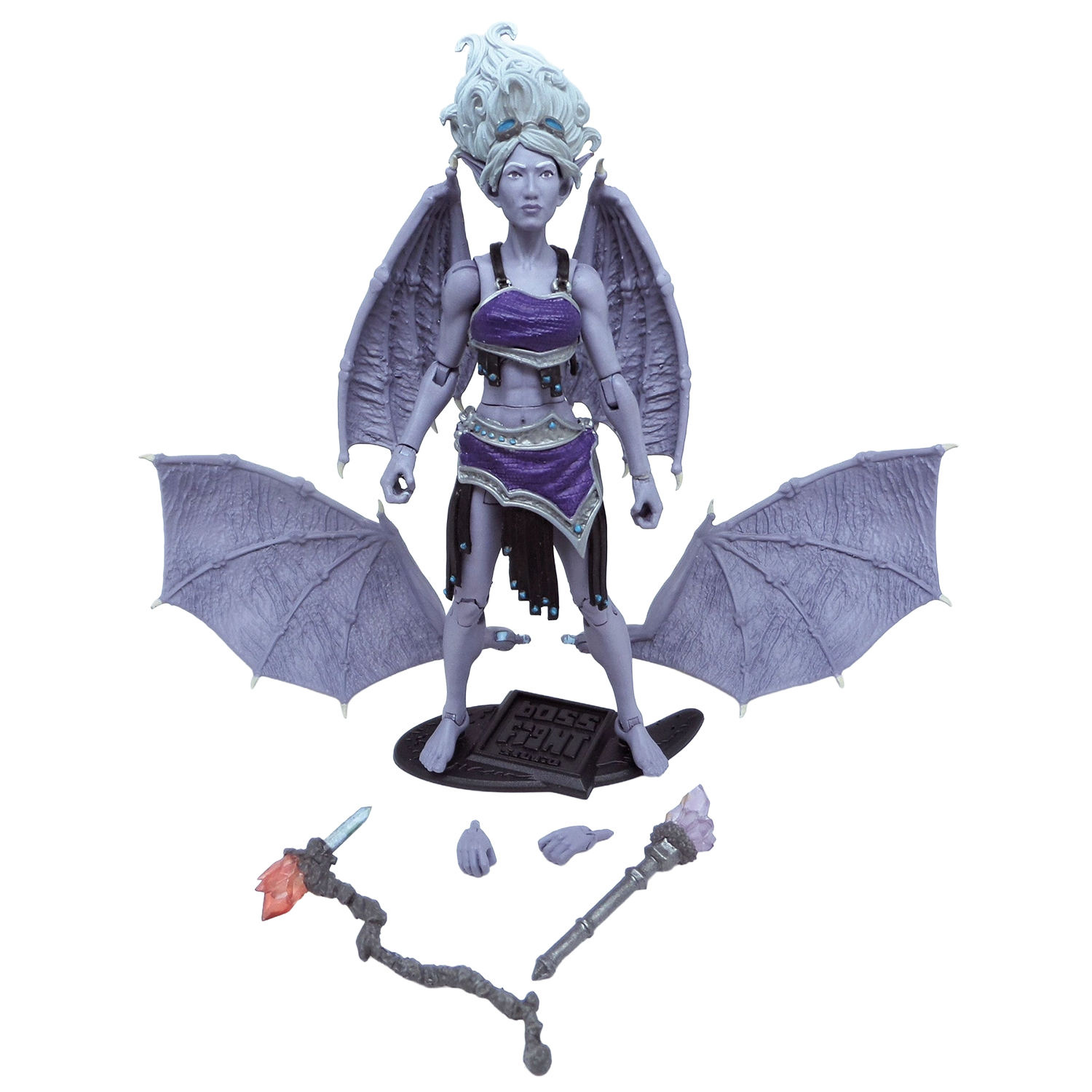 Lacuna Cave Faerie Vitruvian H.A.C.K.S. 4" Action Figure - Mystical Lightcaster with wings and accessories by Boss Fight Studio Llc new in box