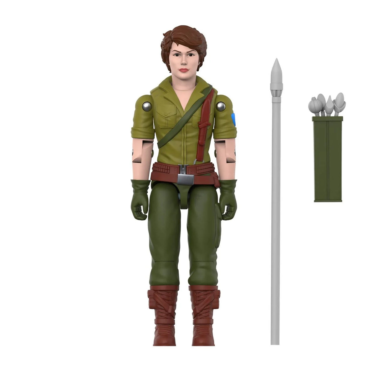 Lady Jaye GI Joe Comic ReAction Plus 1:18 Scale 3 3/4-Inch Action Figure by Super7 with spear accessory