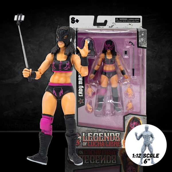 Lady Maravilla Legends of Lucha Libre Premium 6" Action Figure (1:12 Scale) – Wave 2 Collector Edition by Boss Fight Studio Llc