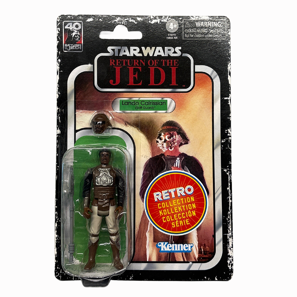 Lando Skiff Guard Star Wars Retro Collection Action Figure in case ROTJ by Kenner in carded packaging