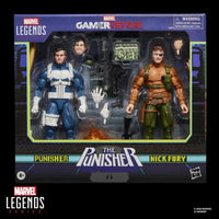 Marvel Legends Gamerverse Punisher and Nick Fury 6-inch action figure two-pack by Hasbro in original window box packaging
