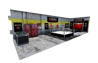 Diorama Legends of Lucha Libre Premium 1:12 Scale 6" Wrestling Backdrop by Boss Fight Studio Llc with detailed ring and lockers