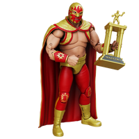 Solar Legends of Lucha Libre Premium 1:12 Scale 6" Action Figure new in box by Boss Fight Studio Llc holding gold trophy