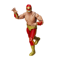 Solar Legends of Lucha Libre Premium 1:12 Scale 6" Action Figure new in box by Boss Fight Studio Llc in red and gold attire