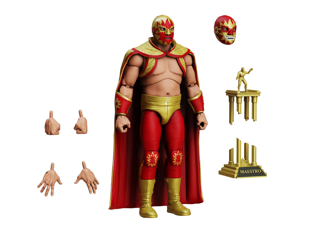 Solar Legends of Lucha Libre Premium 1:12 Scale 6" Action Figure by Boss Fight Studio Llc new in box with accessories