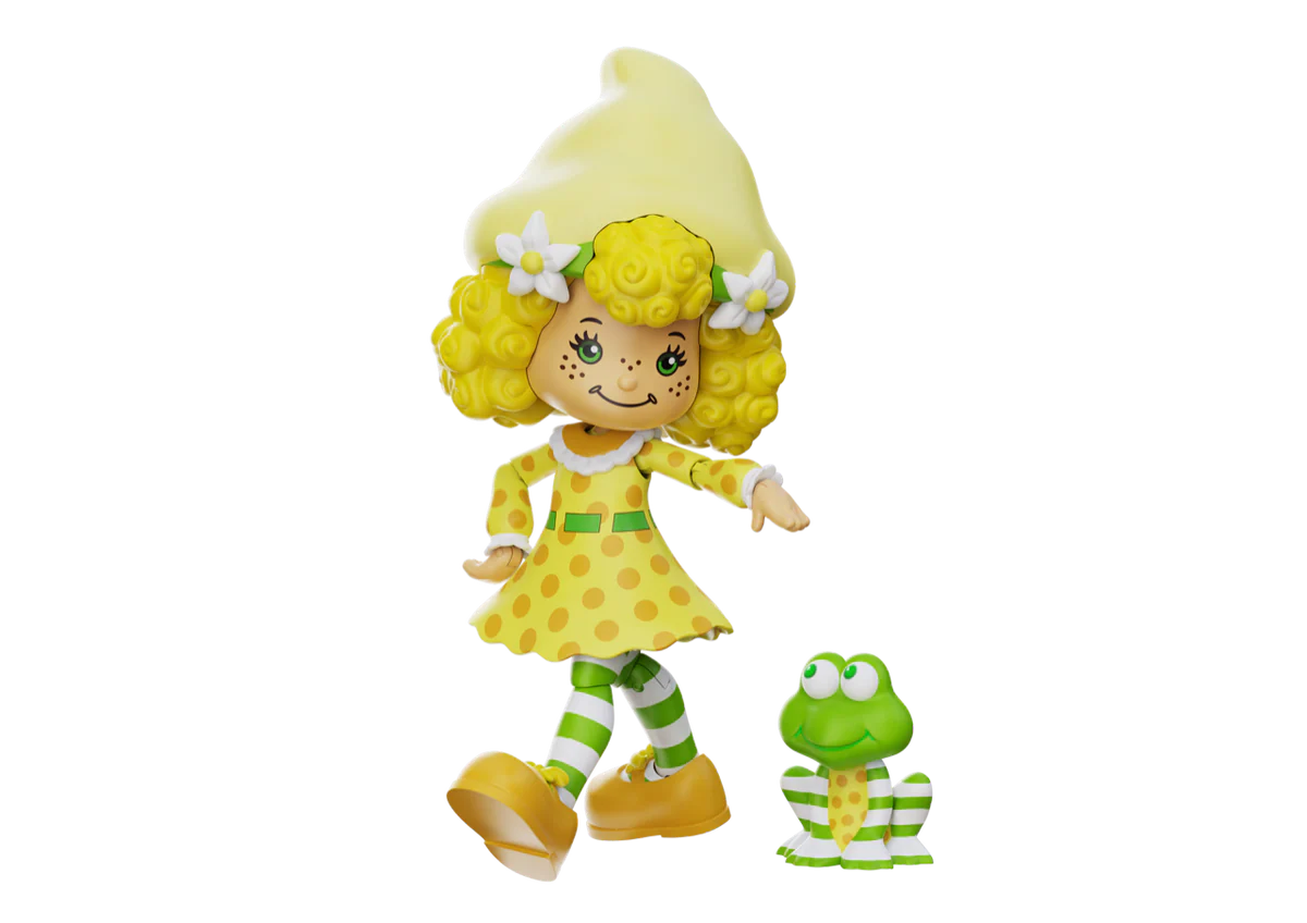 Lemon Meringue Strawberry Shortcake DELUXE Action Figure 1:12 by Boss Fight Studio Llc with striped frog accessory new in box collectible