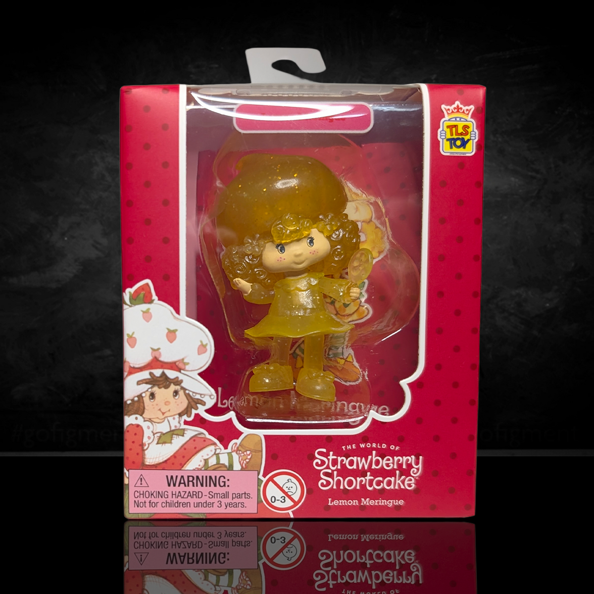 Lemon Meringue Translucent Variant 2.5" Strawberry Shortcake Cheebee Figure by Loyal Subjects in red packaging