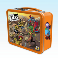 Leonidas Leader of the 300 Vitruvian H.A.C.K.S. Action Figure with Full Size Metal Themed Lunchbox by Boss Fight Studio Llc new in box