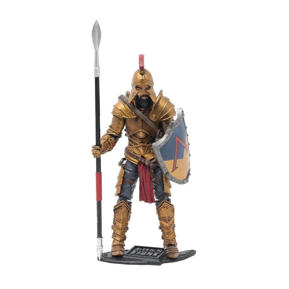 Leonidas the Time Displaced King -Vitruvian H.A.C.K.S. 1:18 Scale Action Figure by Boss Fight Studio Llc in detailed armor with spear and shield