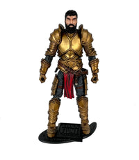 Leonidas the Time Displaced King -Vitruvian H.A.C.K.S. 1:18 Scale Action Figure by Boss Fight Studio Llc in gold armor.