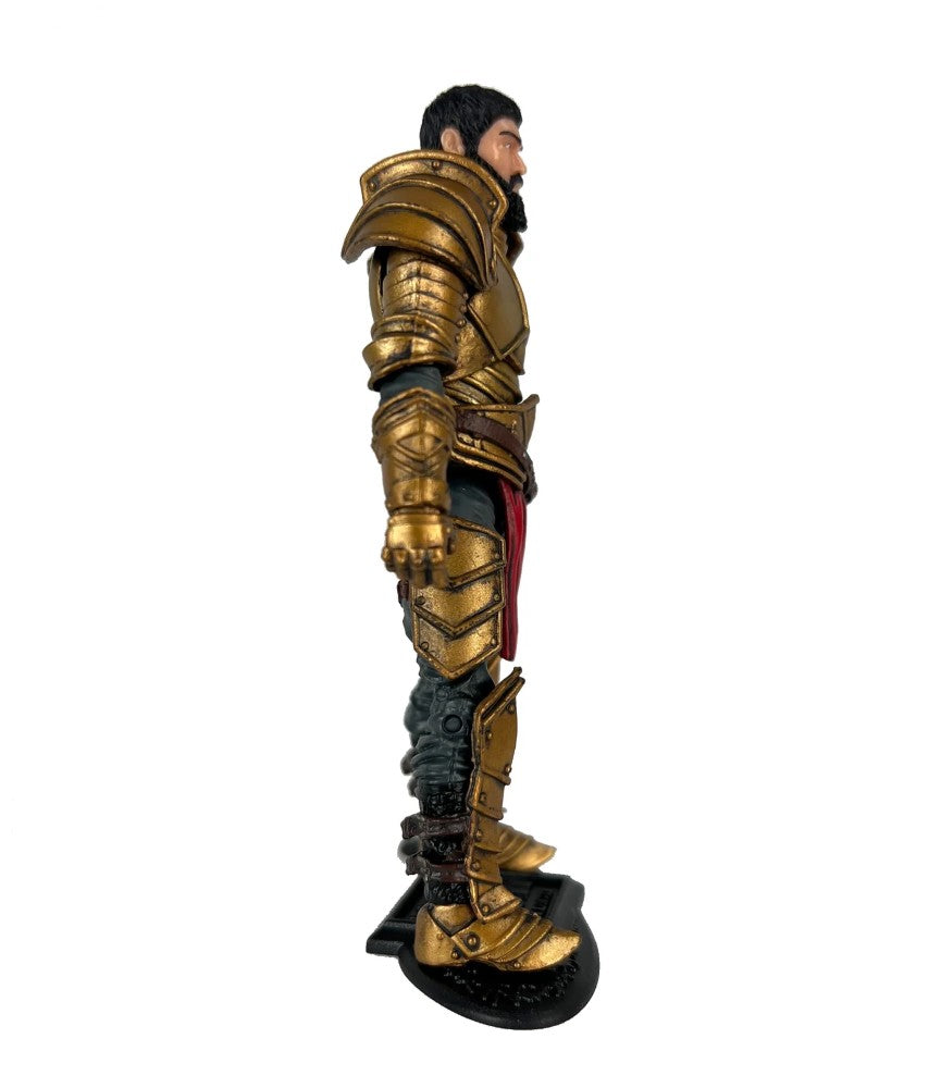 Leonidas the Time Displaced King -Vitruvian H.A.C.K.S. 1:18 Scale Action Figure by Boss Fight Studio Llc in gold armor side view