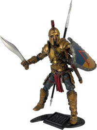 Leonidas the Time Displaced King -Vitruvian H.A.C.K.S. 1:18 Scale Action Figure by Boss Fight Studio Llc with weapons and shield.