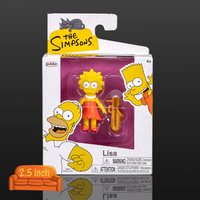 Lisa Simpson With Saxophone The Simpsons Action Figure 2 1/2" Scale by Jakks Pacific new in box collectible toy