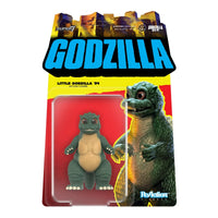 Little Godzilla 3 3/4-Inch ReAction Figure Super7 Toho Kaiju Collectible Figure in new box packaging with detailed sculpt