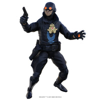 Lobster Johnson 1:12 Scale Action Figure Wave 1 (The Iron Prometheus) by Boss Fight Studio posed with weapon by Go Figment