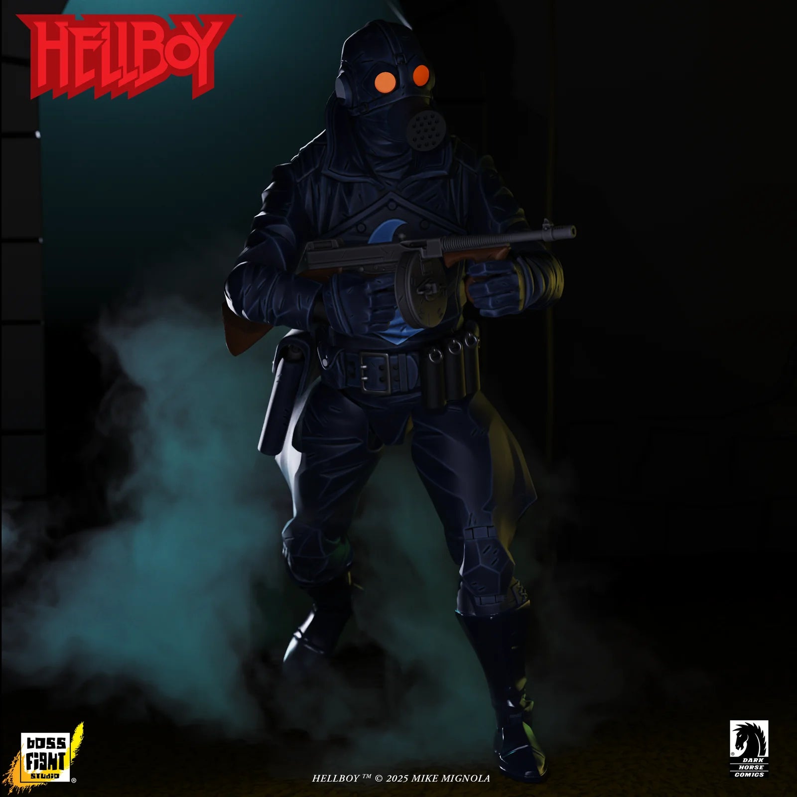 Lobster Johnson 1:12 Scale Action Figure Wave 1 (The Iron Prometheus) by Boss Fight Studio in tactical gear by Go Figment