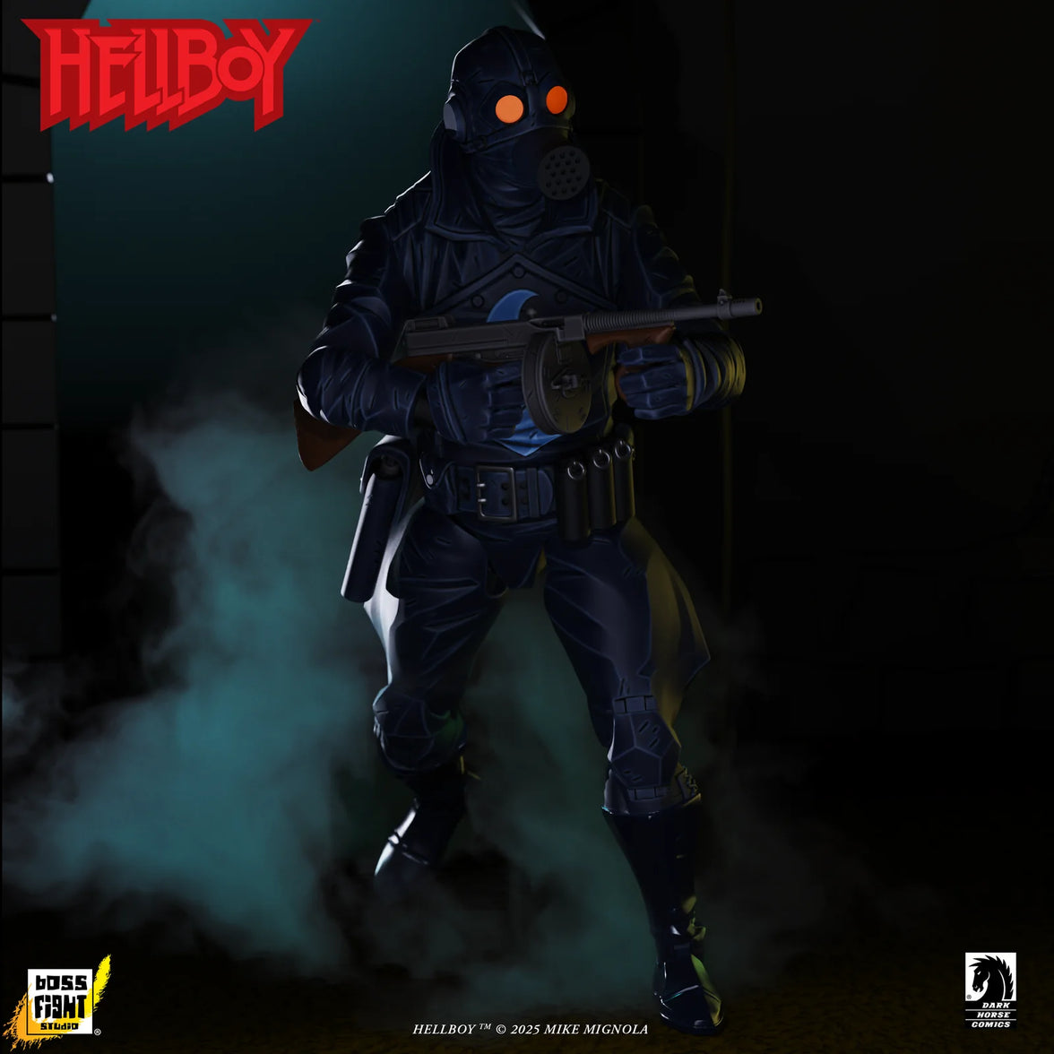 Lobster Johnson 1:12 Scale Action Figure Wave 1 (The Iron Prometheus) by Boss Fight Studio in tactical gear by Go Figment