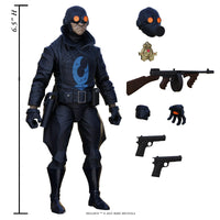 Lobster Johnson 1:12 Scale Action Figure Wave 1 (The Iron Prometheus) by Boss Fight Studio posed with accessories by Go Figment