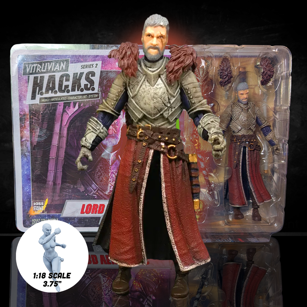 Lord Vehemous Dragon Cult War Priest Vitruvian H.A.C.K.S. Figure 1:18 scale action figure from Boss Fight Studio Llc
