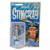 Lt George "Phones" Sheridan 1:18 Scale Stingray Master Replica Retro Action Figure in uniform with headset and accessories by Master Replica