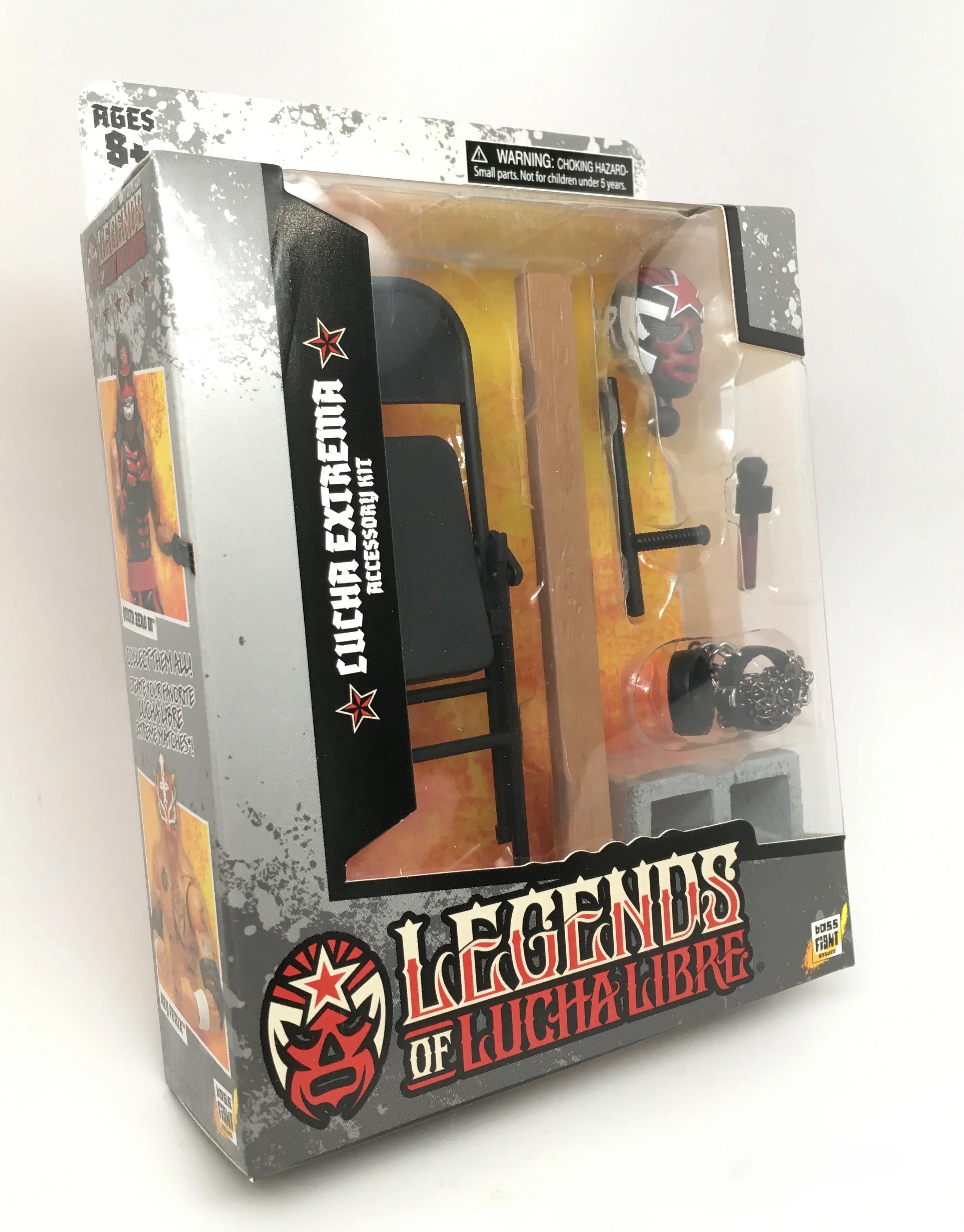 Lucha Extrema Accessory Set Legends of Lucha Libre Premium 1:12 Scale 6 by Boss Fight Studio Llc with folding chair and weapon props