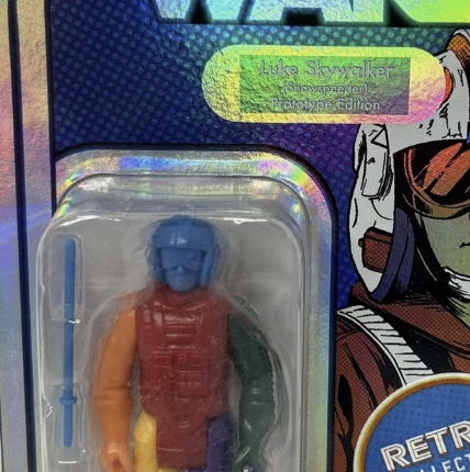 Go Figment Star Wars Retro Collection Prototype Edition Luke Skywalker Snowspeeder figure in multi-color design packaging