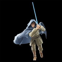 Luuke Last Command Star Wars Black Series 6-inch action figure holding blue lightsaber in dynamic pose with cloak