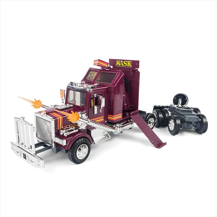 M.A.S.K. Mobile Defense Unit by The Loyal Subjects, transforming semi-truck with action features and Recon Rover vehicle.