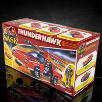 Loyal Subjects Thunderhawk transforming red sports car toy with Matt Trakker figure from M.A.S.K. series in box packaging