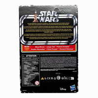 Mace Windu Star Wars Retro Collection Action Figure - in case, Kenner packaging back