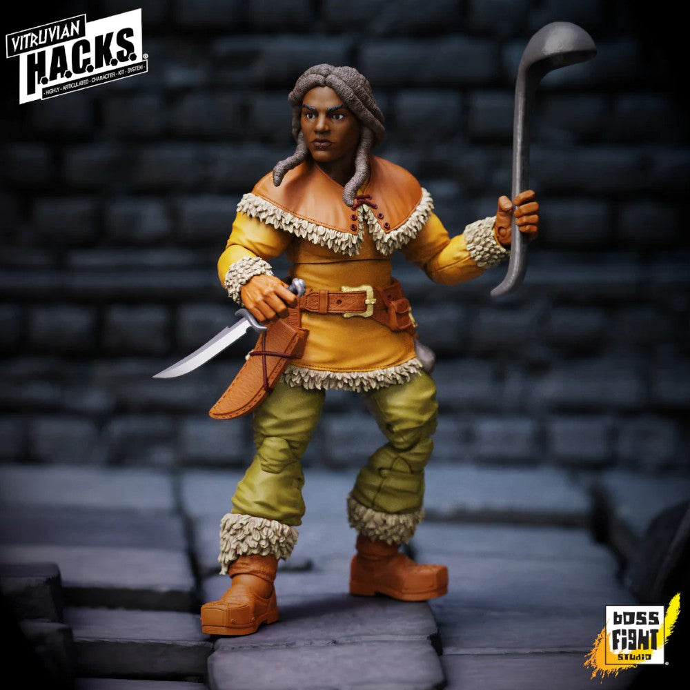 Madame Ruskin Dwarf Tavern Keeper Vitruvian H.A.C.K.S. Series 2 Fantasy 4" Figure new in box by Boss Fight Studio Llc