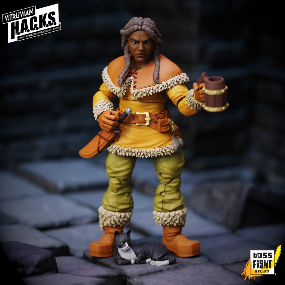 Madame Ruskin Dwarf Tavern Keeper Vitruvian H.A.C.K.S. Series 2 Fantasy 4" Figure new in box by Boss Fight Studio Llc