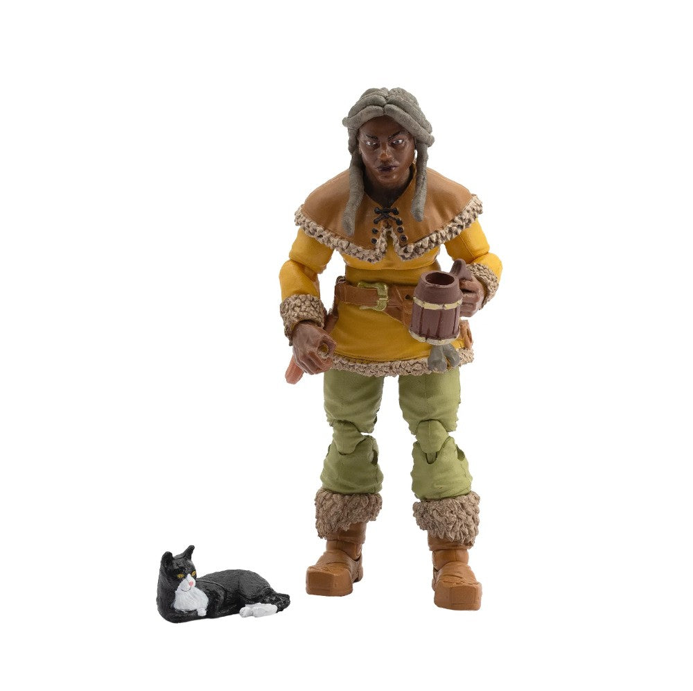 Madame Ruskin Dwarf Tavern Keeper Vitruvian H.A.C.K.S. Series 2 Fantasy 4" Figure new in box by Boss Fight Studio Llc with cat accessory