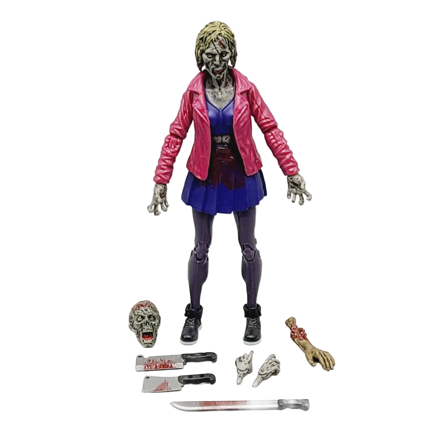 Action figure with accessories on a white background