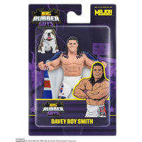 Davey Boy Smith Major Big Rubber Guys 1:9 Scale 8-Inch Posed Wrestling Figure by Major with bulldog accessory in packaging