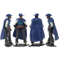 Malavar Quell the Bard -Vitruvian H.A.C.K.S. 1:18 Scale Action Figure by Boss Fight Studio Llc with blue cape and hat accessories