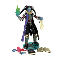 Malavestros Court of the Dead Epic Battle Action Figure - 1:18 Scale (4") with green flame, scroll, and spellbook by Boss Fight Studio Llc