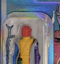 Star Wars Retro Collection Prototype action figure with multicolor body and staff accessory by Go Figment in blister pack