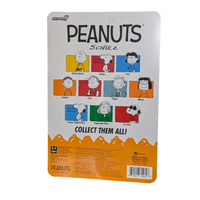 Peanuts character packaging with colorful illustrations on a white background