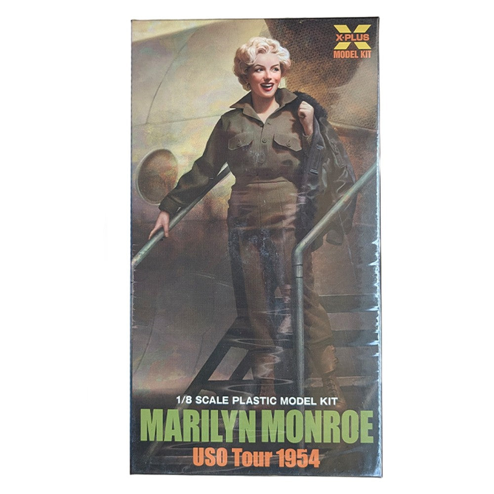 Marilyn Monroe USO Tour 1954 1/8 Scale Model Kit X-Plus by x-Plus vintage collectible toy packaging.