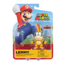 Super Mario 4-inch Lemmy with Magic Wand Action Figure - Wave 48 (2025) by Jakks Pacific in packaging