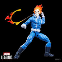 Marvel Legends Series Ghost Rider Johnny Blaze 6-Inch Action Figure with Motorcycle by Hasbro, new in box collectible pose