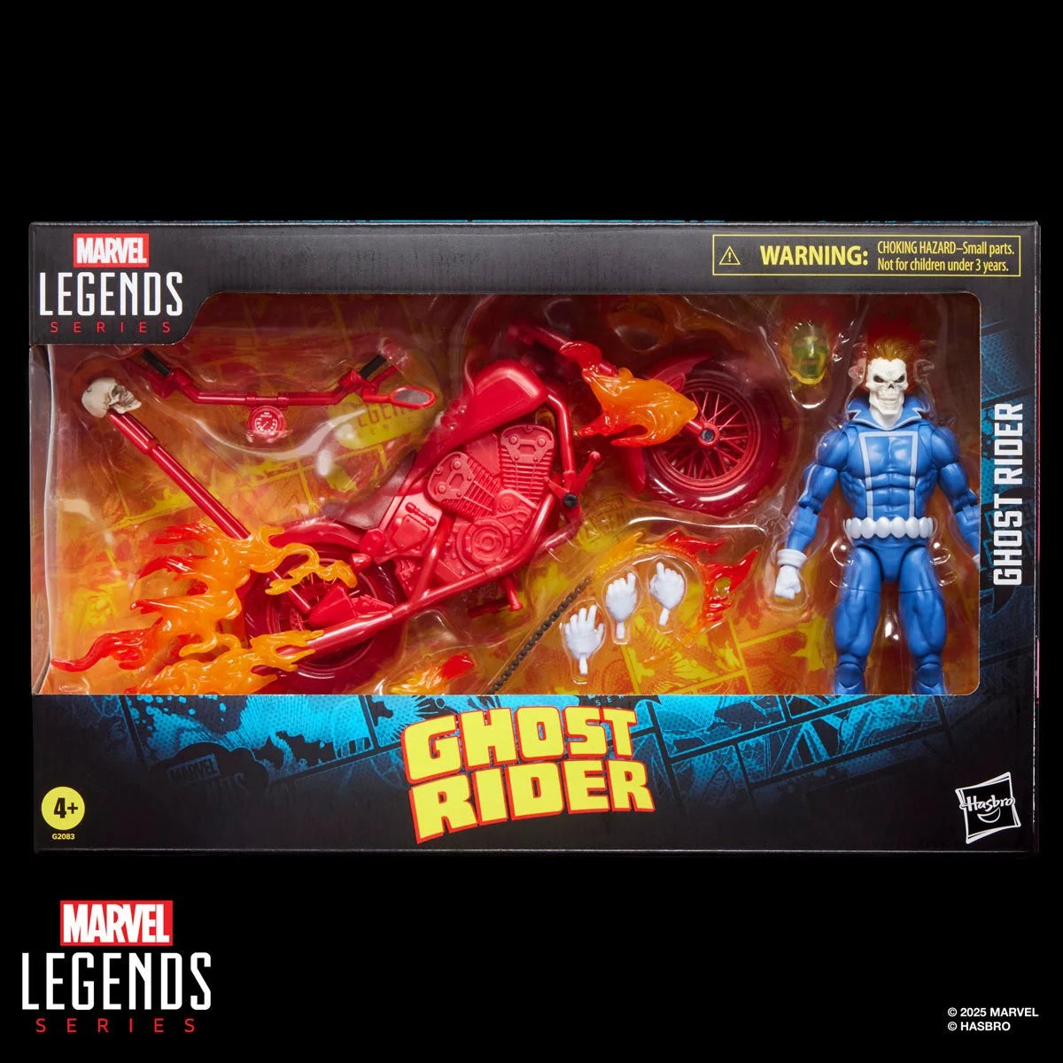 Marvel Legends Series Ghost Rider Johnny Blaze 6-Inch Action Figure with Motorcycle by Hasbro new in box collectible toy