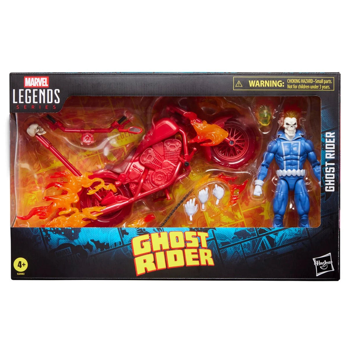 Marvel Legends Series Ghost Rider Johnny Blaze 6-Inch Action Figure with Motorcycle by Hasbro, new in box collectible toy