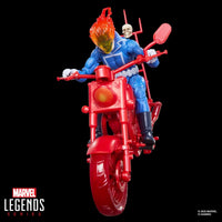 Marvel Legends Series Ghost Rider Johnny Blaze 6-Inch Action Figure with Motorcycle by Hasbro, new in box collectible