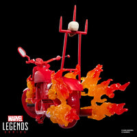 Marvel Legends Series Ghost Rider Johnny Blaze 6-Inch Action Figure with Motorcycle by Hasbro, new in box collectible model