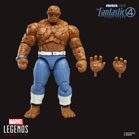 Marvel Legends 6-inch The Thing action figure with blue pants and two interchangeable hands from Fantastic Four First Steps